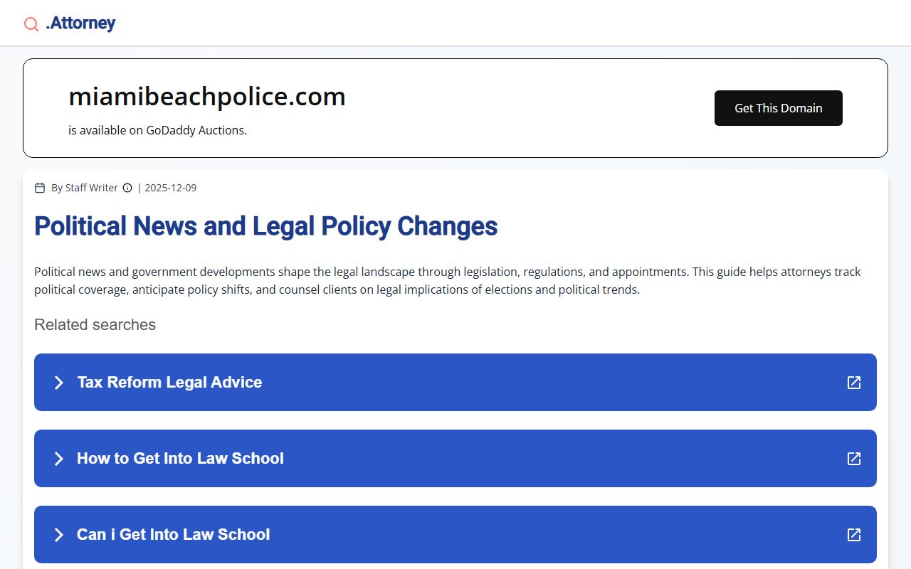 Miami Beach Police Department website for bench warrant information