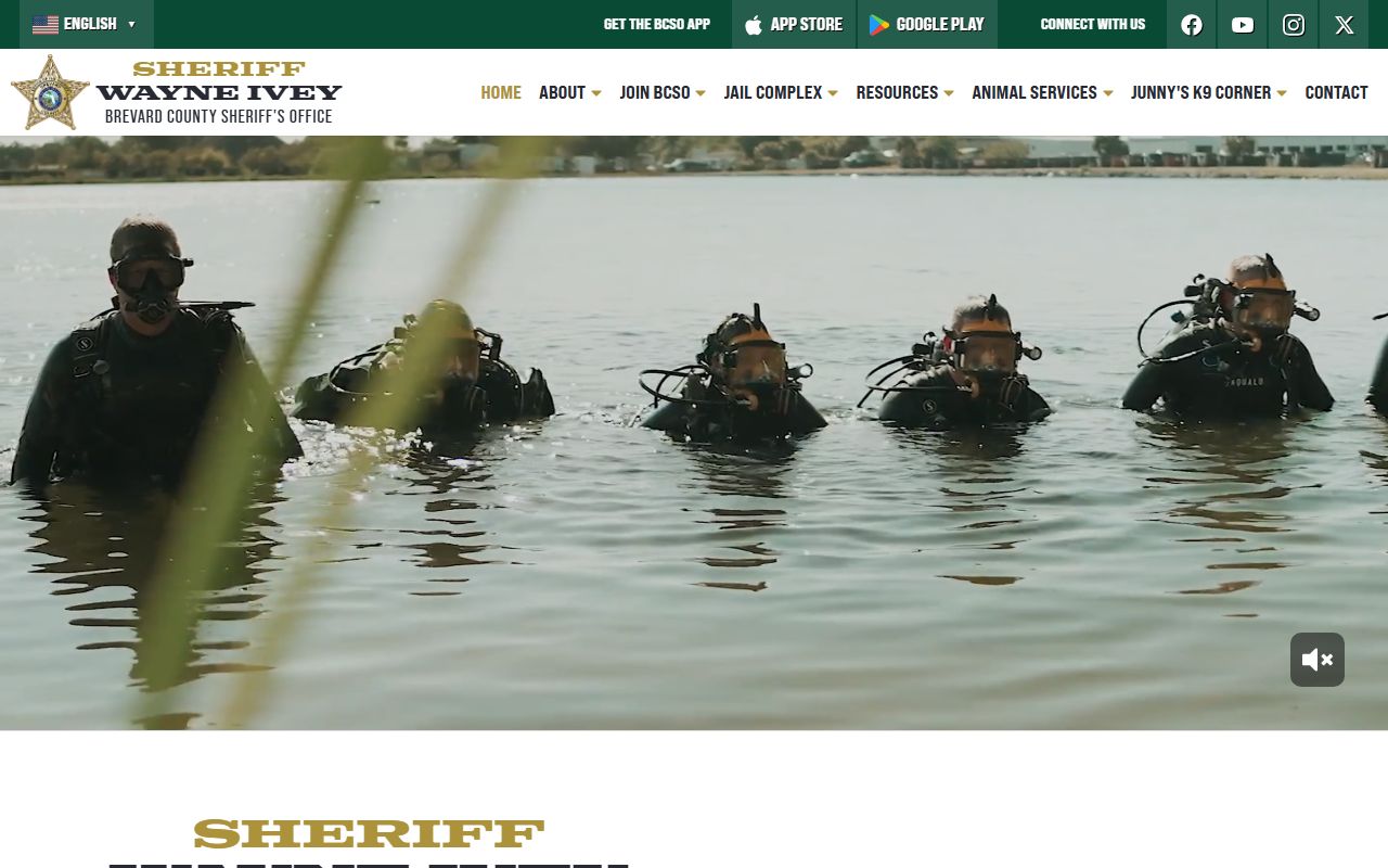 Brevard County Sheriff's Office website for bench warrant services